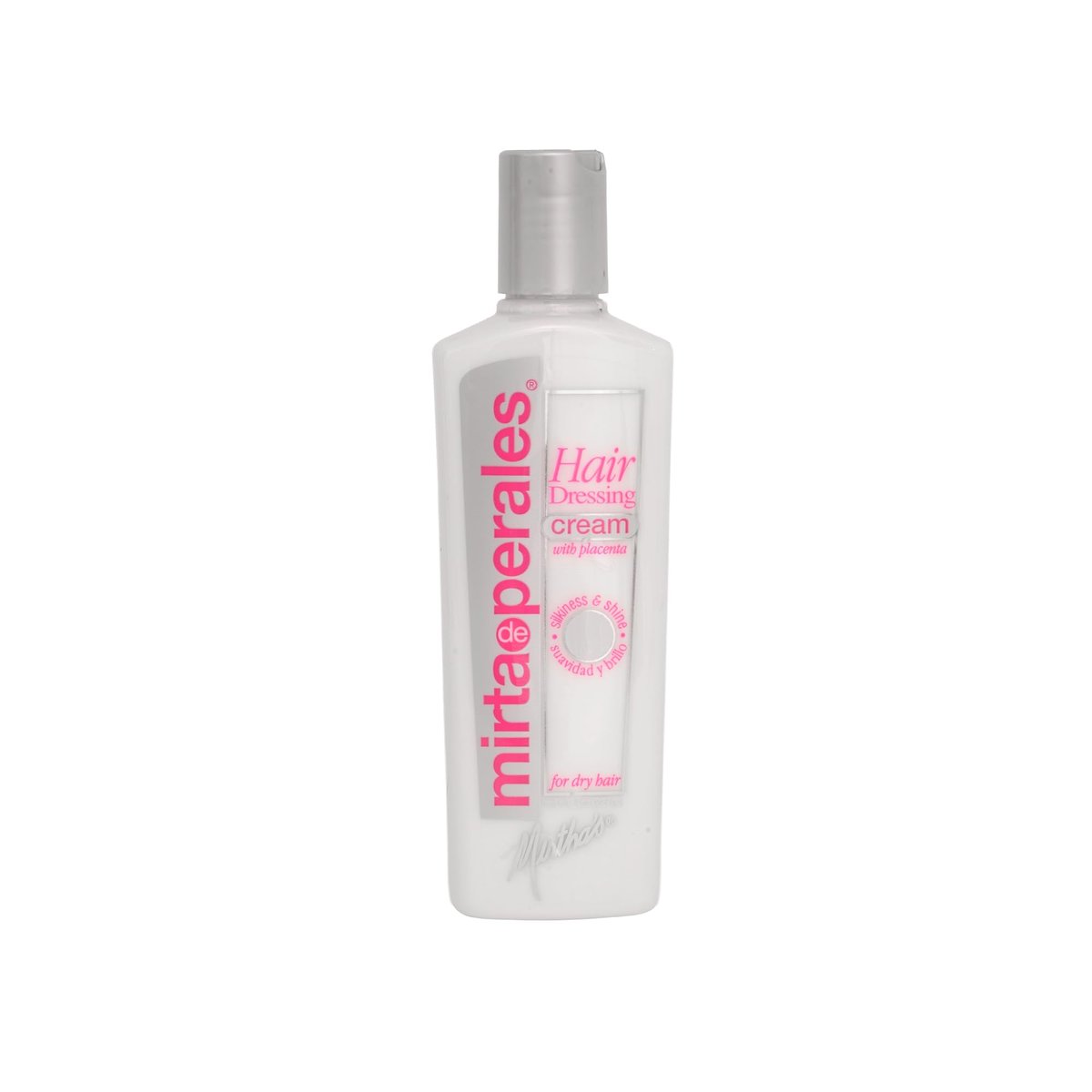 Mirta De Perales Haarcreme mit Plazenta für trockenes, glanzloses & frizz-anfälliges Haar | Tägliche Stylingcreme mit Soja-Plazenta-Extrakt & Mineralöl | Stellt Geschmeidigkeit, Glanz, Glätte & Schutz wieder her