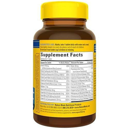 Nature Made Multivitamin für Männer über 50 – Tägliche Nährstoffunterstützung für Männer 50+ – 90 Tabletten, 90-Tage-Vorrat