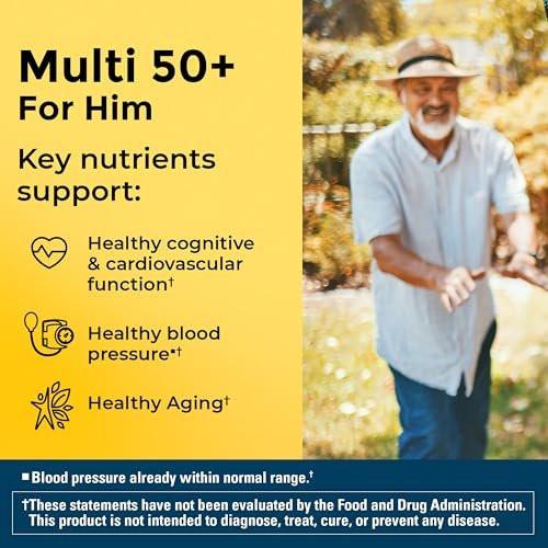 Nature Made Multivitamin für Männer über 50 – Tägliche Nährstoffunterstützung für Männer 50+ – 90 Tabletten, 90-Tage-Vorrat