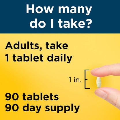 Nature Made Multivitamin für Männer über 50 – Tägliche Nährstoffunterstützung für Männer 50+ – 90 Tabletten, 90-Tage-Vorrat