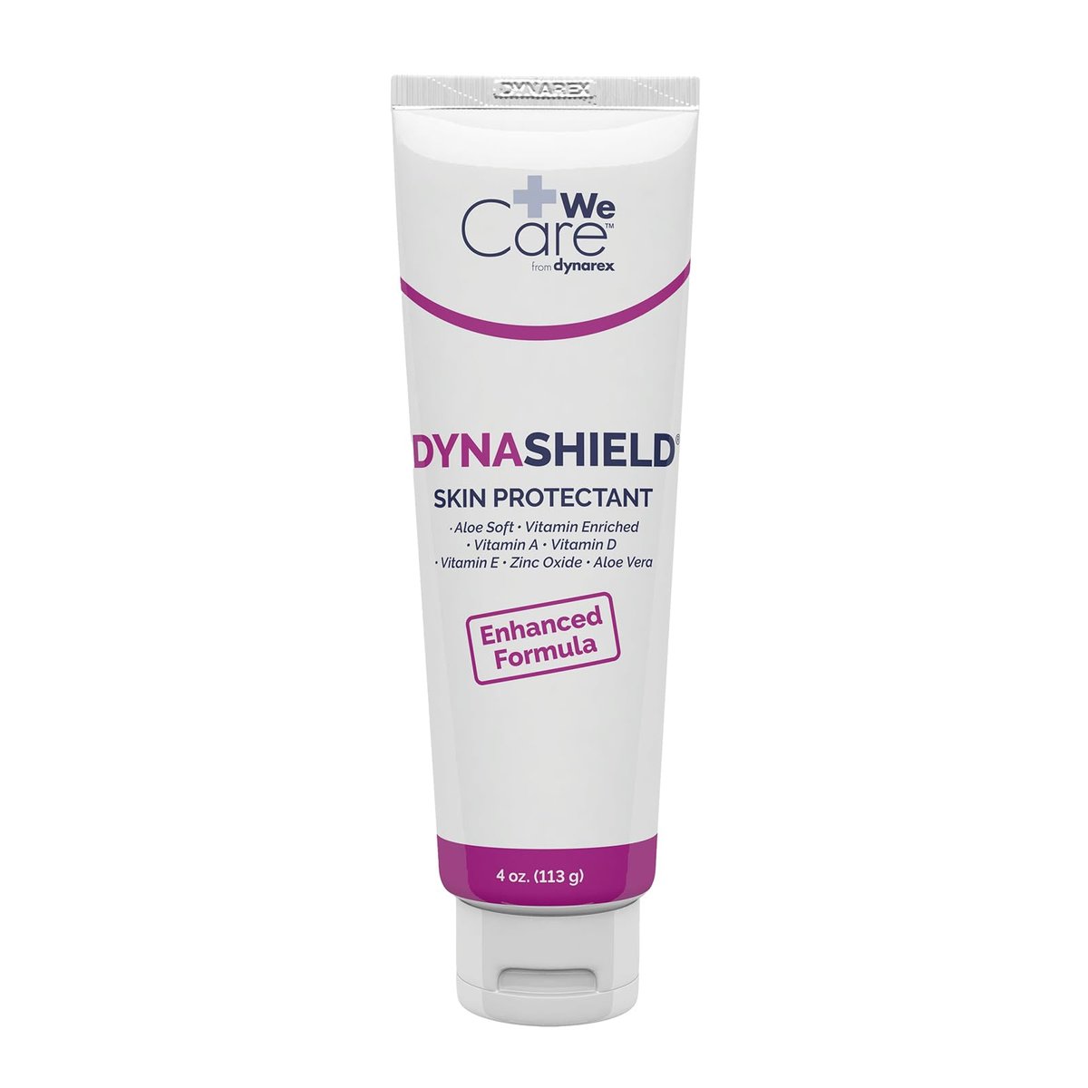 Dynarex DynaShield Hautschutz-Barrierecreme - Zinkoxid-Creme mit Vitaminen A, D, E und Aloe Vera - Schutz und Behandlung kleiner Wunden und trockener Haut - 4-Unzen-Tube, 1 Stück