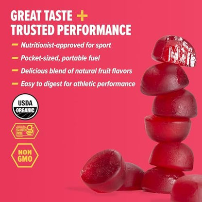 Honey Stinger Bio-Kirschblüten-Energiekaugummi, glutenfrei & koffeinfrei, für Training, Laufen und Sport, 21,6 Unzen (12er-Pack)