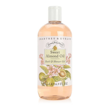 Crabtree & Evelyn Duschgel und Badeschaum, Süßmandelöl, 500 ml