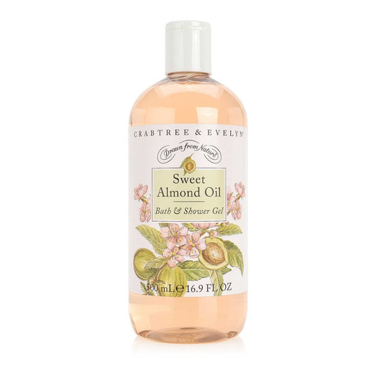 Crabtree & Evelyn Duschgel und Badeschaum, Süßmandelöl, 500 ml