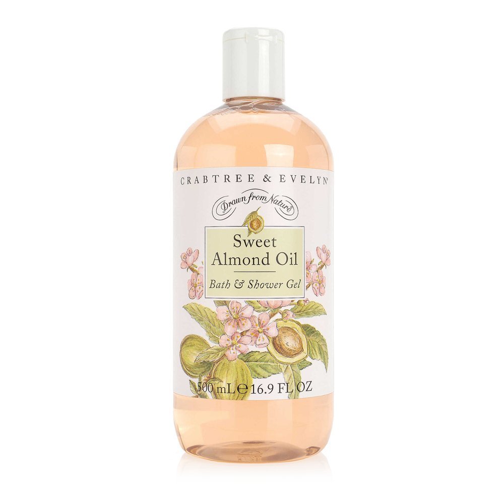 Crabtree & Evelyn Duschgel und Badeschaum, Süßmandelöl, 500 ml