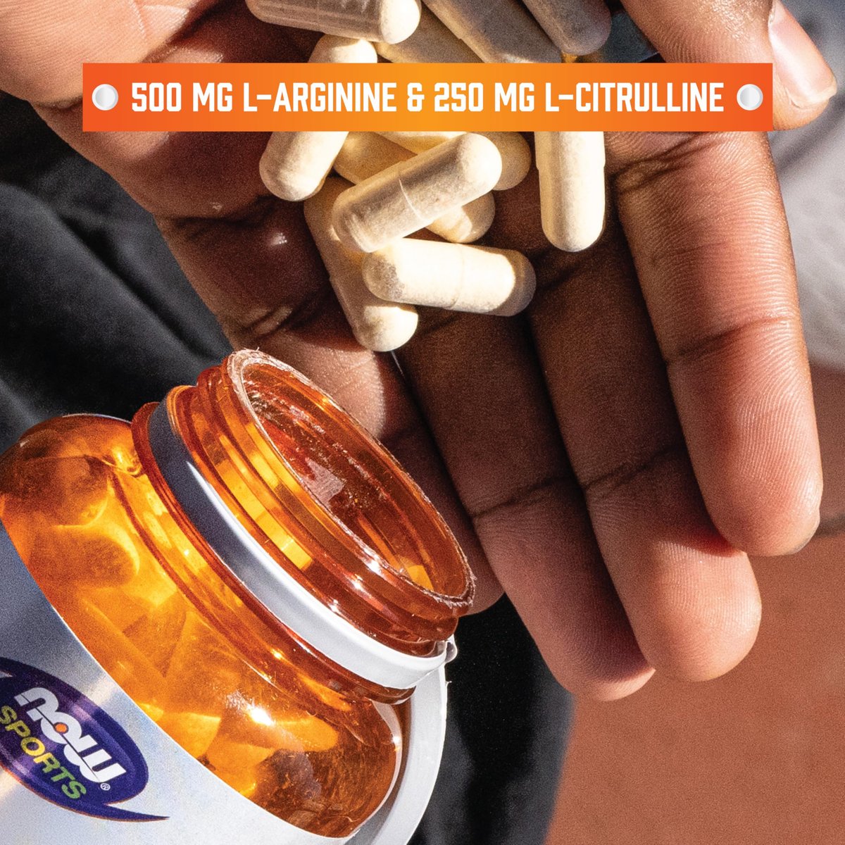 NOW Sports Nutrition Arginin & Citrullin 500 mg / 250 mg, Aminosäuren, 120 vegane Kapseln