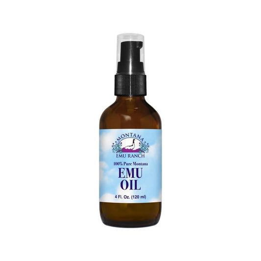 100% Reines Montana Emu Öl (4 Fl Oz) – Hochwertiges Hautpflegeöl aus den USA