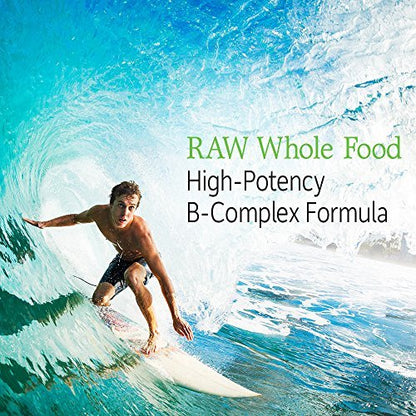 Garden of Life Vitamin B-Komplex – 60 vegane Kapseln mit hoher Potenz für Energie & Stoffwechsel, inkl. B6, Folat & B12 als Methylcobalamin plus Probiotika