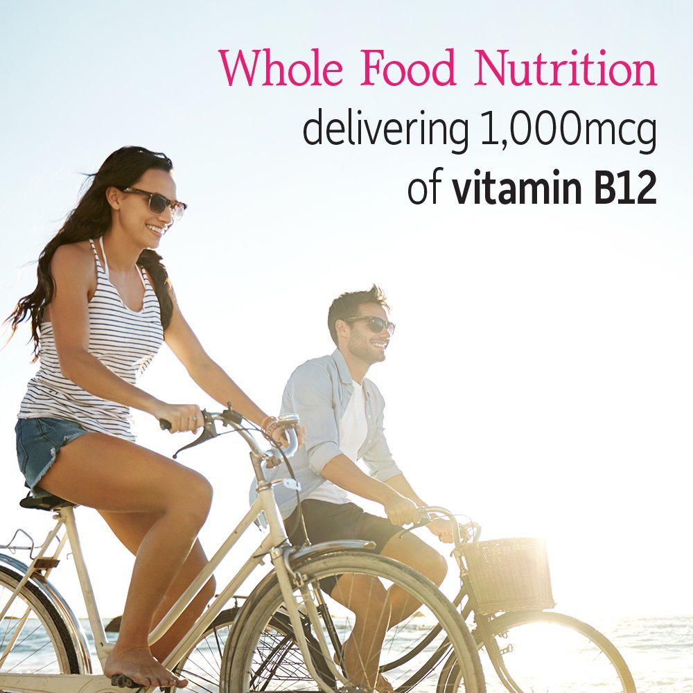 Garden of Life Vitamin Code Raw B-12 - 30 Kapseln, 1.000mcg Vollwert-B12 Methylcobalamin für Energie, veganes Methylcobalamin-Vitamin plus Probiotika und Enzyme, glutenfreies Nahrungsergänzungsmittel