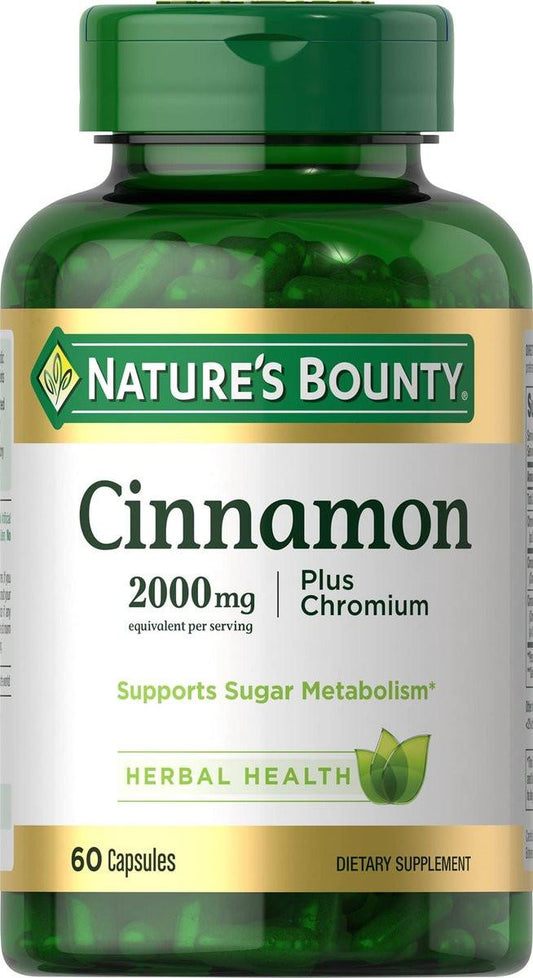 Nature's Bounty Zimt plus Chrom Kapseln, 60 Stück