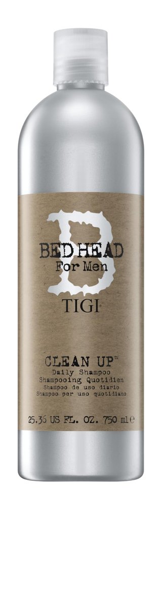 Bed Head by TIGI for Men Clean Up Daily Shampoo, belebendes Reinigungsshampoo für alle Haartypen, 750 ml