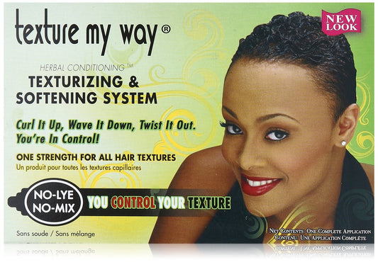 Organics My Way No-Lye Organic Conditioning Texturizing System – 5-teiliges Set für geschmeidiges, definiertes Haar