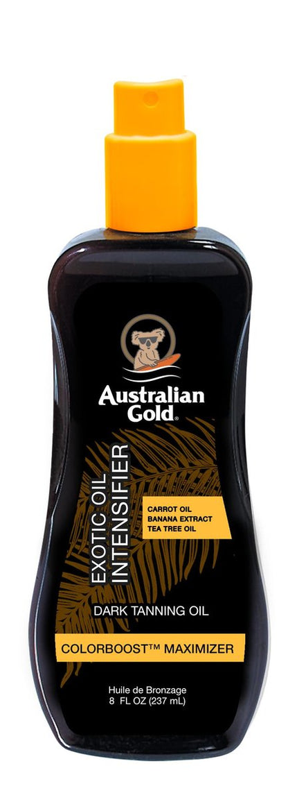 Australian Gold Dark Tanning Exotic Oil mit Karottenextrakt, 237 ml