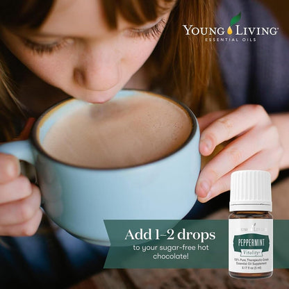 Young Living Pfefferminz Vitality ätherisches Öl | 5 ml | Erfrischend & belebend für Zuhause, Arbeit & persönliche Anwendung | Ideal für Aromatherapie, Wellness-Routinen & Massage | Vegan & glutenfrei