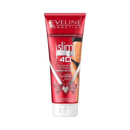 Eveline Cosmetics Slim Extreme 4D Konzentrierter Fettverbrennungs-Thermo-Aktivator, 250 ml