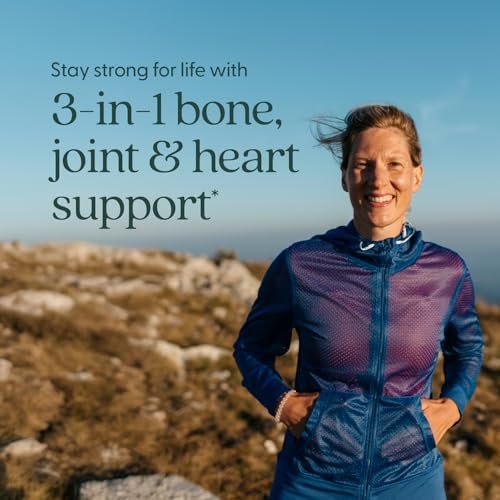 New Chapter Calcium Supplement – Knochenstärke auf pflanzlicher Basis, USDA Bio, mit Magnesium, Vitamin D3+K2, für Knochengesundheit & Gelenkbeweglichkeit, Herzunterstützung, 905 mg Dosis – 60 schlanke Tabletten