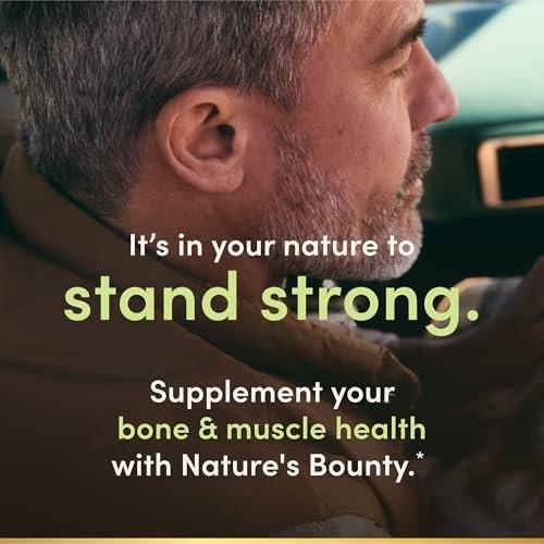 Nature's Bounty Calcium Magnesium & Zink Kapseln, Immun- und Knochengesundheit, Tägliches Nahrungsergänzungsmittel, 1000 mg Calcium, 400 mg Magnesium, 600 IE Vitamin D, Glutenfrei, 100 Kapseln