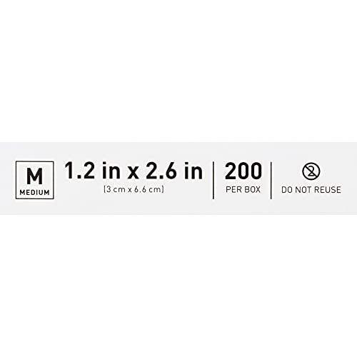 McKesson Alkoholtupfer, (200 Stück) – steril, einzeln verpackte Tücher, 70% Isopropylalkohol, mittlere Größe, 2-lagig, medizinische Qualität, Erste Hilfe, 1 Box