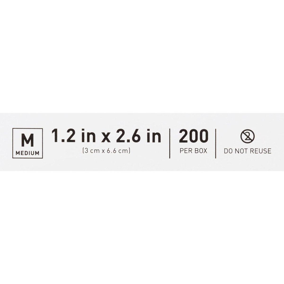 McKesson Alkoholtupfer, (200 Stück) – steril, einzeln verpackte Tücher, 70% Isopropylalkohol, mittlere Größe, 2-lagig, medizinische Qualität, Erste Hilfe, 1 Box