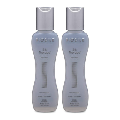 BioSilk Silk Therapy Cure 2,26 oz (2er-Pack) – Intensiv-Haarserum für seidig glänzendes Haar
