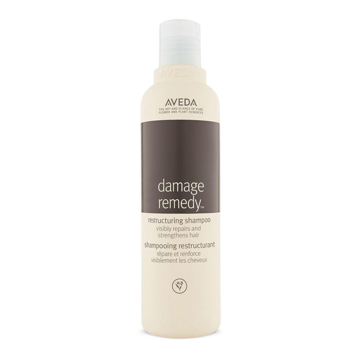Aveda Damage Remedy Restructuring Shampoo für geschädigtes Haar | Repariert und stärkt geschädigtes Haar | mit Quinoa-Protein | 92% natürlichen Ursprungs, 250 ml