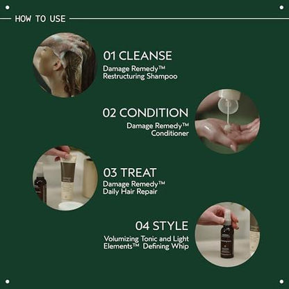 Aveda Damage Remedy Restructuring Shampoo für geschädigtes Haar | Repariert und stärkt geschädigtes Haar | mit Quinoa-Protein | 92% natürlichen Ursprungs, 250 ml