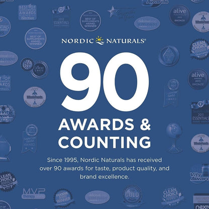 Nordic Naturals Omega-3 in Fischgelatine, Zitronengeschmack - 60 Fischgele - 690 mg Omega-3 - Fischöl - EPA & DHA - Immununterstützung, Gehirn- & Herzgesundheit, optimales Wohlbefinden - Nicht-GVO - 30 Portionen