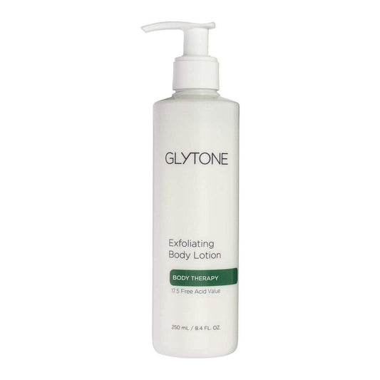 Glytone Exfoliating Body Lotion mit 17,5 % PFAV Glykolsäure – Feuchtigkeitsspendende Körperlotion gegen trockene Haut, reduziert Keratosis Pilaris, parfümfrei, 250 ml