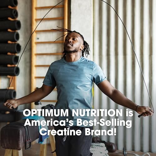 Optimum Nutrition Micronisiertes Kreatin-Monohydrat-Pulver, ungewürzt, 60 Portionen, 300 Gramm