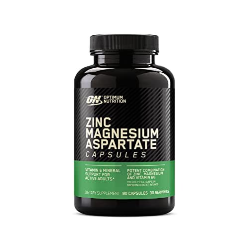 Optimum Nutrition Zink-Magnesium-Supplement für Männer und Frauen, 90 Kapseln – Muskelregeneration und Ausdauer