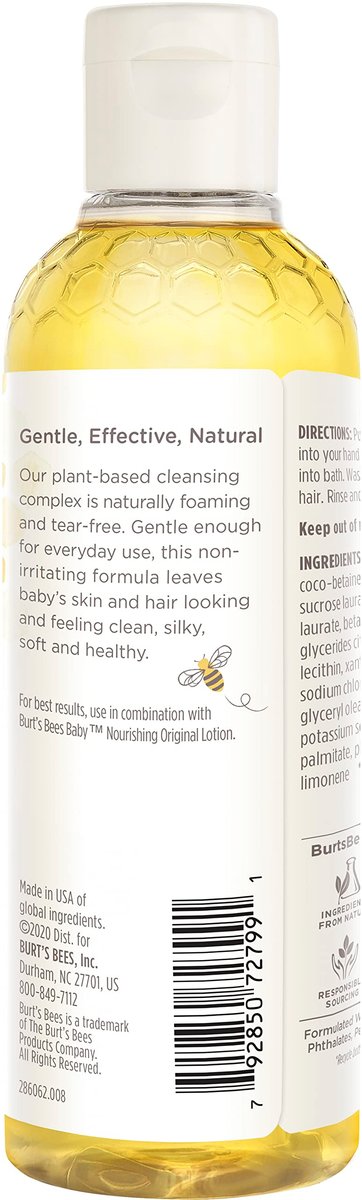 Burt's Bees Baby Bee Shampoo & Body Wash ohne Tränen, 240 ml