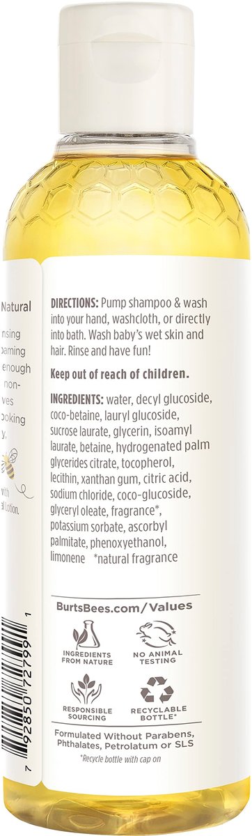 Burt's Bees Baby Bee Shampoo & Body Wash ohne Tränen, 240 ml