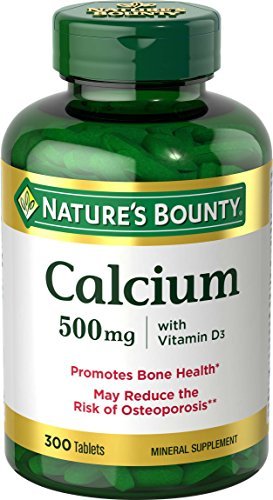 Nature's Bounty Calcium Plus 400 IU Vitamin D3 – 300 Tabletten für Knochen- und Immununterstützung
