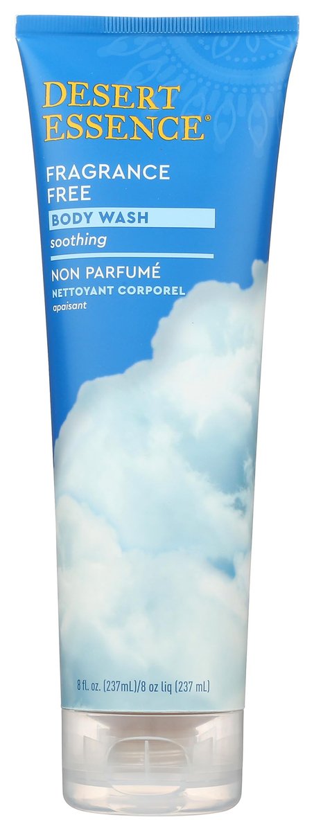 Desert Essence Duftfreies Körperwaschgel – Sanfte pflanzliche Reinigung mit Bio-Aloe, Grüntee & Jojobaöl – Vegan, glutenfrei, tierversuchsfrei – 237 ml