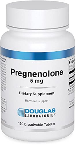 Douglas Laboratories Pregnenolon 5 mg | Nahrungsergänzungsmittel | Unterstützung für Gehirn, Eierstöcke, Leber und Hormone* | 100 Tabletten