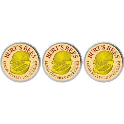 Burt’s Bees Zitronenbutter Nagelhautcreme, 100% natürliche Handcreme, 3 Dosen à 0,6 oz