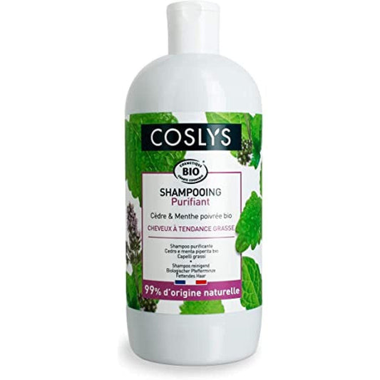 Coslys Bio-Pfefferminz-Shampoo für fettiges Haar – 500 ml