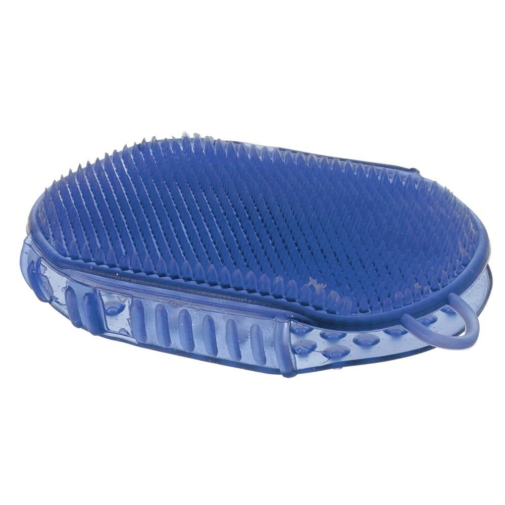Tough1 Gummi-Jelly-Scrubber – Königsblau, Pferdebürste aus Gummi
