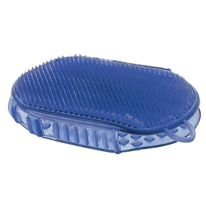 Tough1 Gummi-Jelly-Scrubber – Königsblau, Pferdebürste aus Gummi