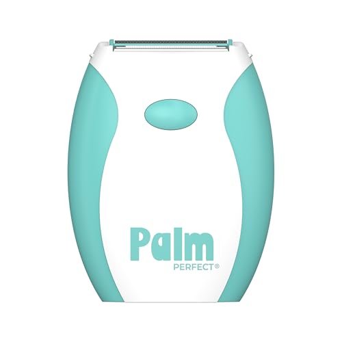 PalmPerfect Elektrorasierer für Damen – Bidirektionaler Dreifachklingenrasierer für Beine, Achseln & Bikinizone – Nass/Trocken tragbarer Rasierer mit rutschfestem Gummigriff – Batteriebetrieben