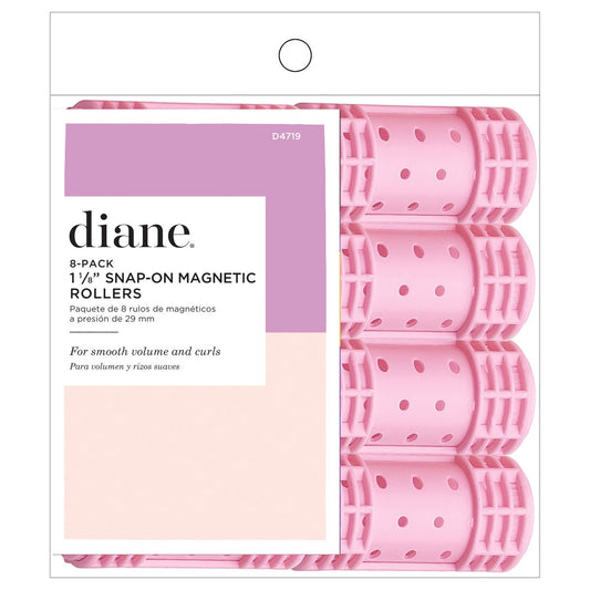Diane Snap-On Magnet-Lockenwickler, 8 Stück, Pink, Klein, D4719