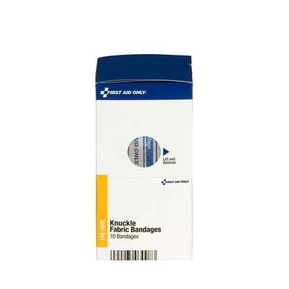 First Aid Only Sc Refill Fabric Knuckle-Bandagen, 10er-Pack – Flexible Wundversorgung für Finger und Gelenke