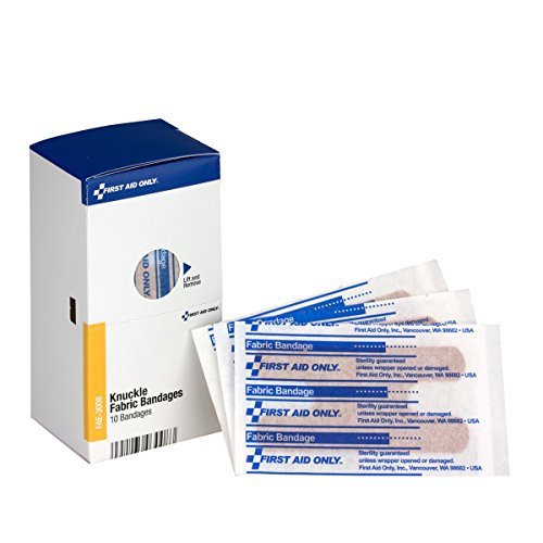 First Aid Only Sc Refill Fabric Knuckle-Bandagen, 10er-Pack – Flexible Wundversorgung für Finger und Gelenke