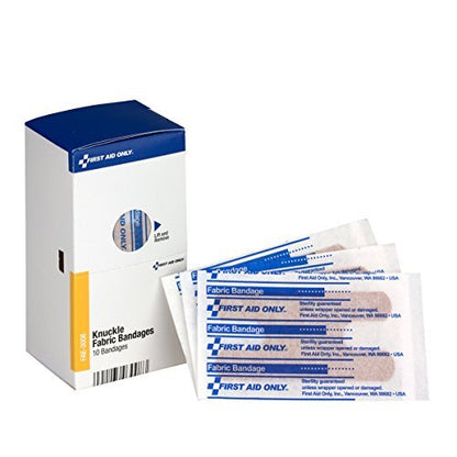 First Aid Only Sc Refill Fabric Knuckle-Bandagen, 10er-Pack – Flexible Wundversorgung für Finger und Gelenke