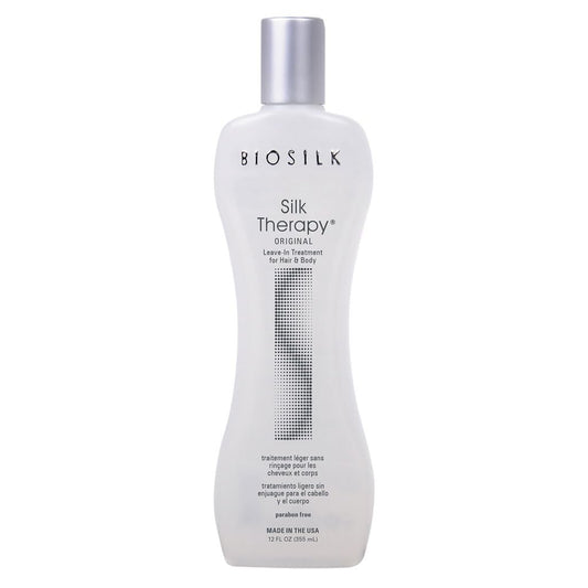 BioSilk Silk Therapy Original Leave-In Haarbehandlung – Glanz, Glättung & Splissvorbeugung, 355 ml