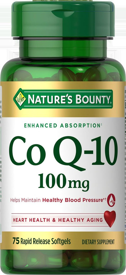 Nature's Bounty CoQ10 100 mg, 75 Kapseln – Unterstützt einen gesunden Blutdruck