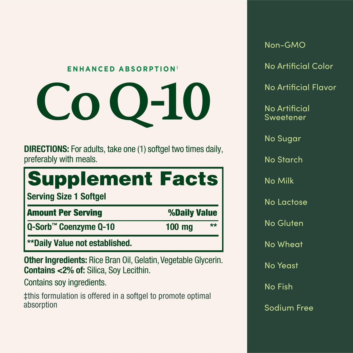 Nature's Bounty CoQ10 100 mg, 75 Kapseln – Unterstützt einen gesunden Blutdruck