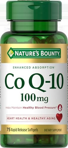 Nature's Bounty CoQ10 100 mg, 75 Kapseln – Unterstützt einen gesunden Blutdruck