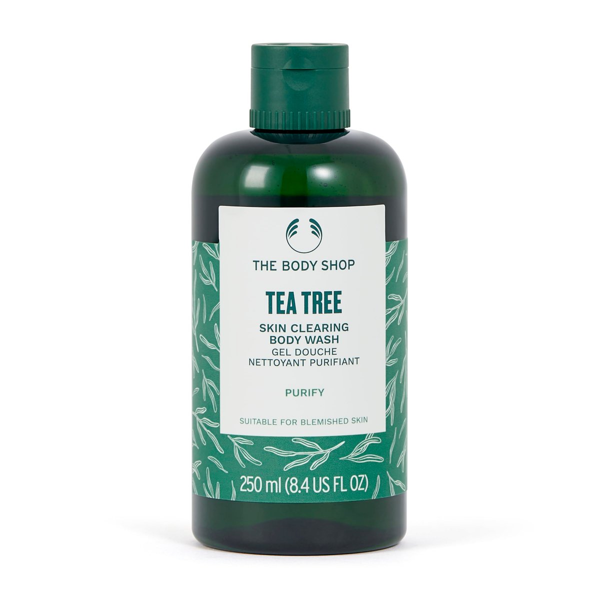 The Body Shop Teebaumöl Körperreinigungsschaum – Tägliche Reinigung für klarere Haut – Für fettige, zu Unreinheiten neigende Haut – 250 ml