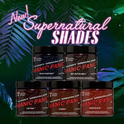 MANIC PANIC Tiger's Eye Haarfarbe – Lebendiges Kupfer-Ingwer-Rot mit roten Untertönen – Semi-permanente Haarfarbe für Frauen und Männer – Vegan, PPD- & ammoniakfrei – 118 ml